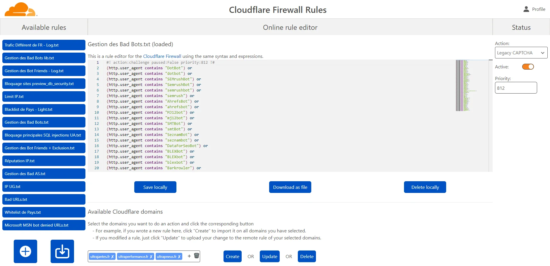 CloudFlare Firewall Rules bannière